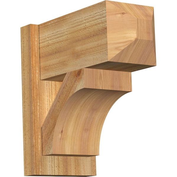 Ekena Millwork Westlake Craftsman Rough Sawn Outlooker, Western Red Cedar, 8"W x 16"D x 16"H OUT08X16X16WTL04RWR - main
